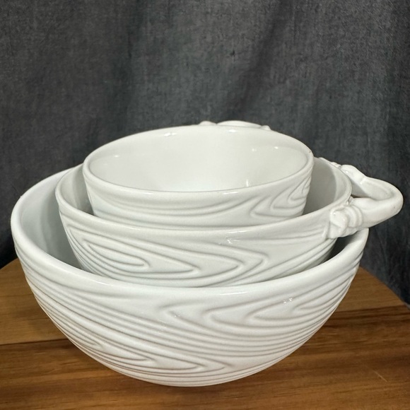 White Ceramic Bowls Set Temptations - Picture 4 of 13